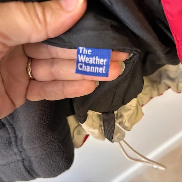 LL Bean Men's Medium The Weather Network 3 in 1 Red Jacket Black Fleece Insert - Picture 4 of 14